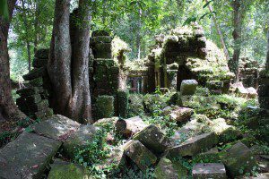 The ruins of Phnom Koulen pre-date Angkor.