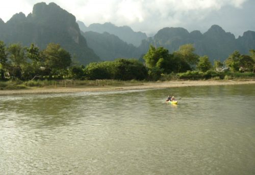 kayaking laos