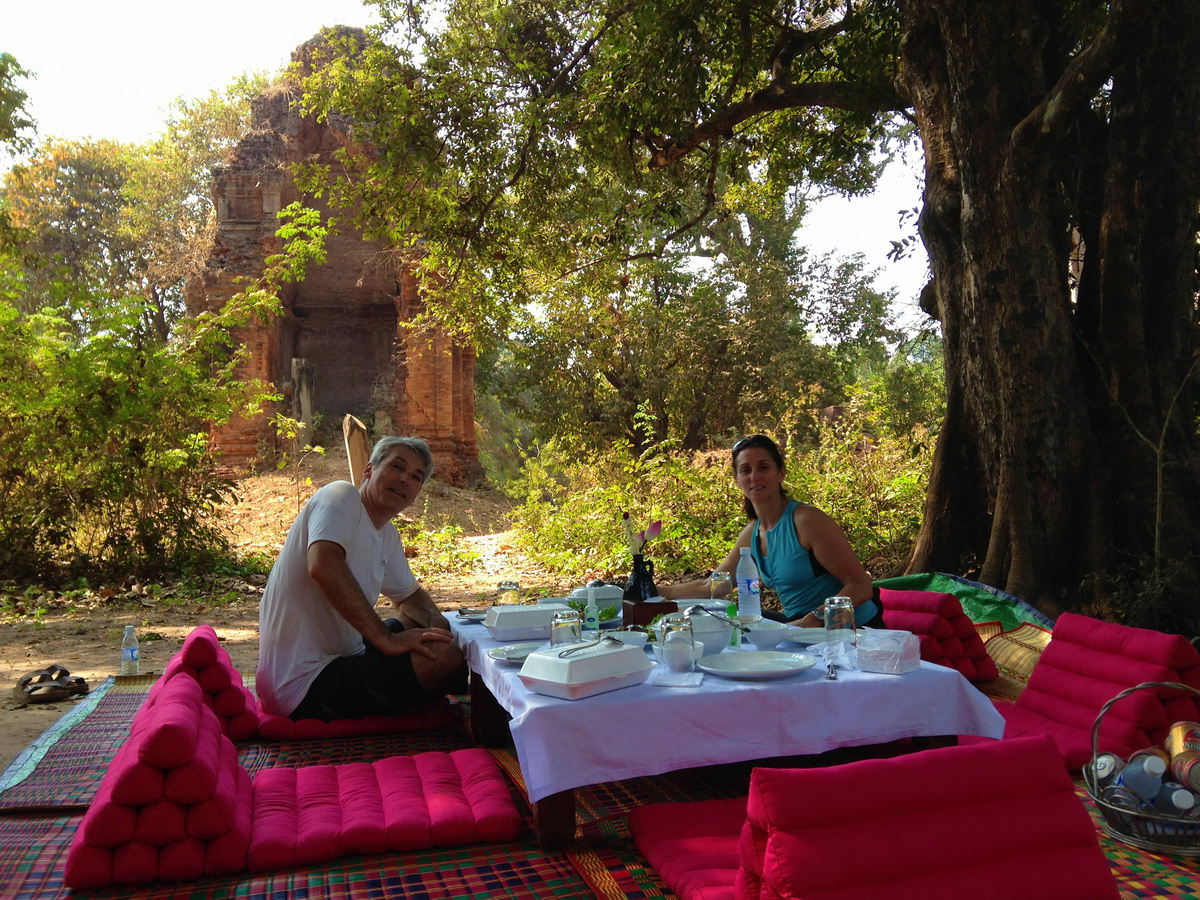Picnic Lunch Among the Angkor Temples