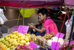 phuket food mango dragonfruit thailand