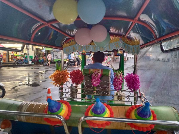 decorated tuk tuk bangkok thailand