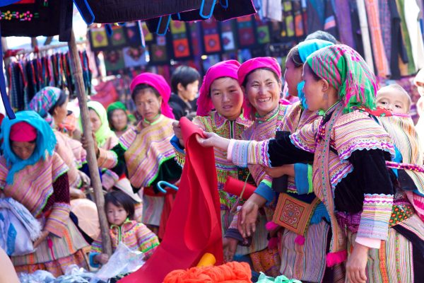 Flower H’Mong Market Sapa Vietnam