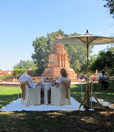 luxury private lunch at thai temple chiang mai