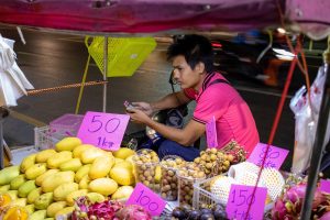 phuket food mango dragonfruit thailand